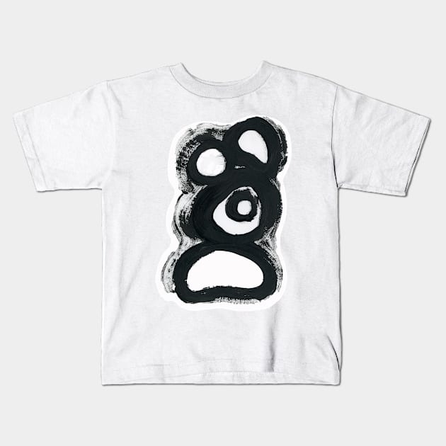 Stone Cairn IV/VIII (cut-out) Kids T-Shirt by FJBourne